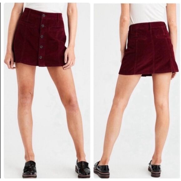 American Eagle Outfitters Dresses & Skirts - American Eagle hi-rise a-line corduroy mini skirt